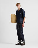 Prada - Chemise à manches courtes en denim selvedge Bleu