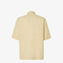Fendi - Chemise en jacquard FF de lin Jaune