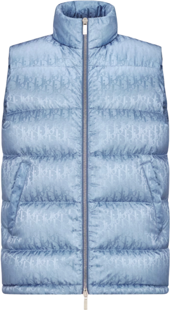 Dior - Doudoune sans manche CD Bleu Ciel