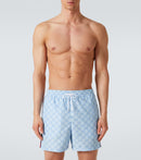 GUCCI - Short de bain GG Bleu