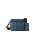 Sac Trio Messenger Bleu Noir