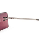Chanel - Lunettes de soleil Crystal CC Rimless Rose & Rouge