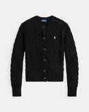 Ralph Lauren - Cardigan torsadé en laine et cachemire Polo Black