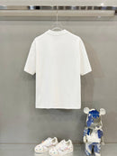 Dior - T-shirt en coton Dior Graphique Coloré Blanc