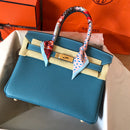 Hermes - Birkin 35 cm Bleu Izmir