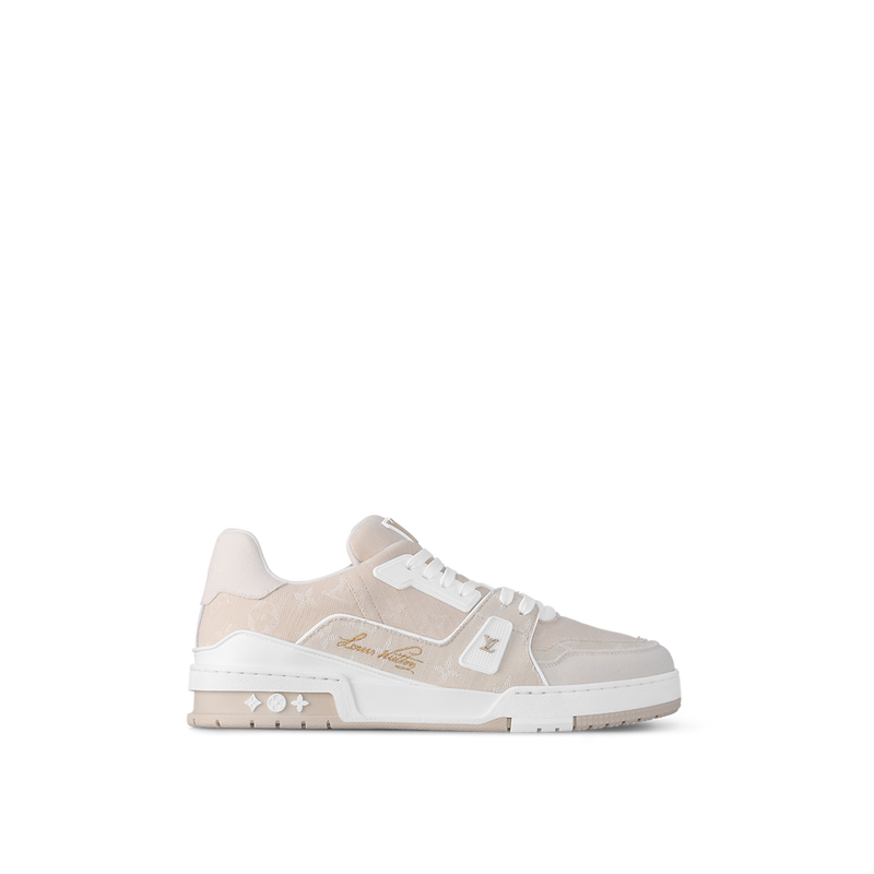 Sneaker LV Trainer Beige Blanc