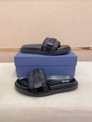 Dior - Sandale en Toile Noir avec logo