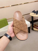 Gucci - Mules en Daim GG Beige II