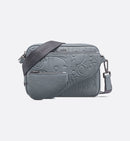 Triple Pouch Saddle Cuir Gris