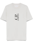 C.P Company - T-shirt à logo imprimé Gris Clair