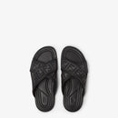 Fendi - Sandales Semelle de propreté en tissu jacquard FF Noir