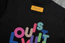 Louis Vuitton - T-shirt manches courtes lettres Multicolores Noir