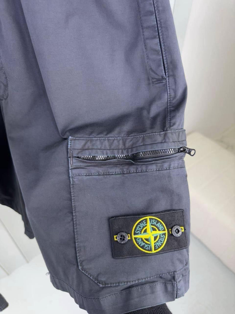 Stone Island - Ensemble Chemise + SHORT Bleu Marine