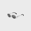 Celine - Lunettes De Soleil Triomphe métal 01 Silver / Smoke