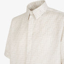 Fendi - Chemise en soie FF Blanc