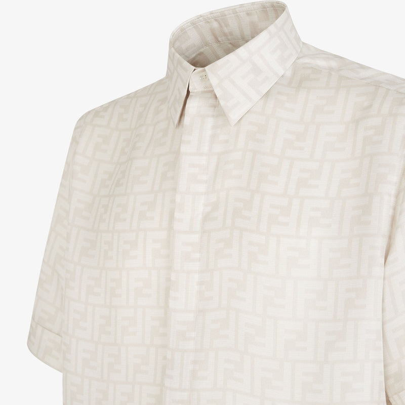 Fendi - Chemise en soie FF Blanc