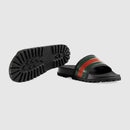 Gucci - Sandales en Caoutchouc Noir