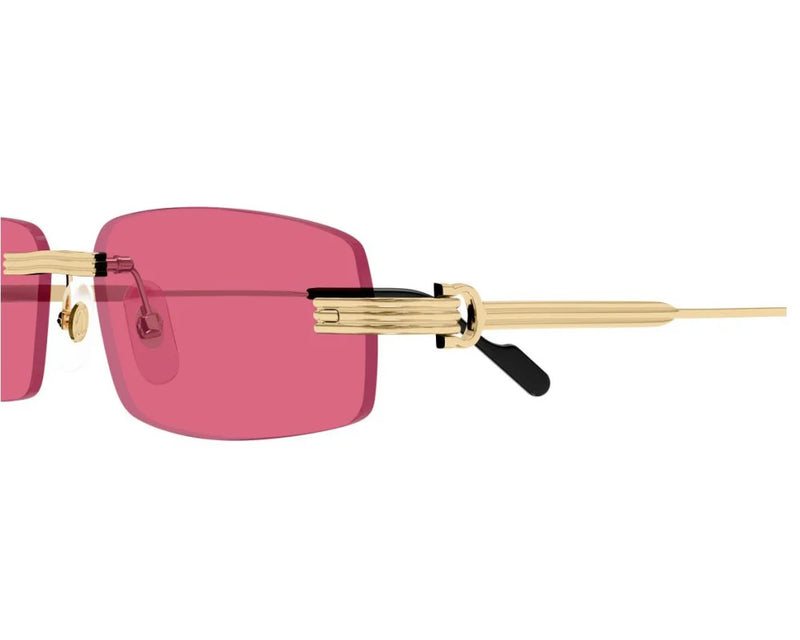 Cartier - Lunettes solaires Cartier Première Monture Or Verres Rose