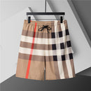 Burberry - Ensemble CHEMISE + SHORT à motifs à carreaux - Beige