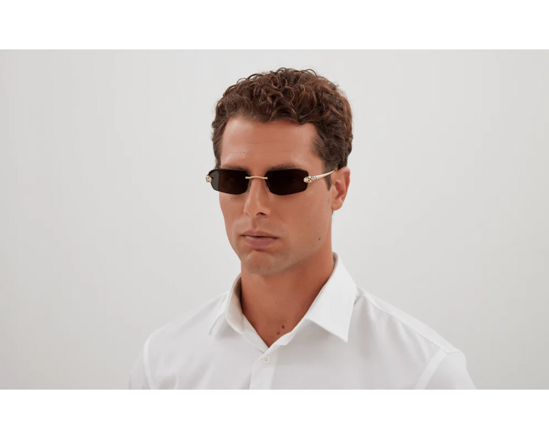 Cartier - Lunettes solaires Panthère Monture Doré Verres Gris