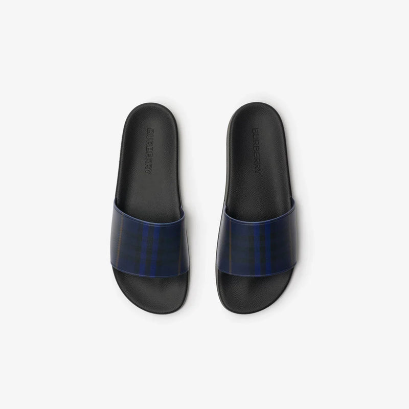 Burberry - Claquettes Check Midnight