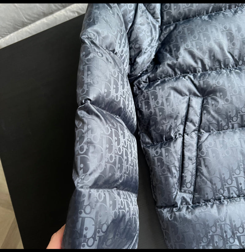 Dior - Doudoune CD oblique Bleu Nuit