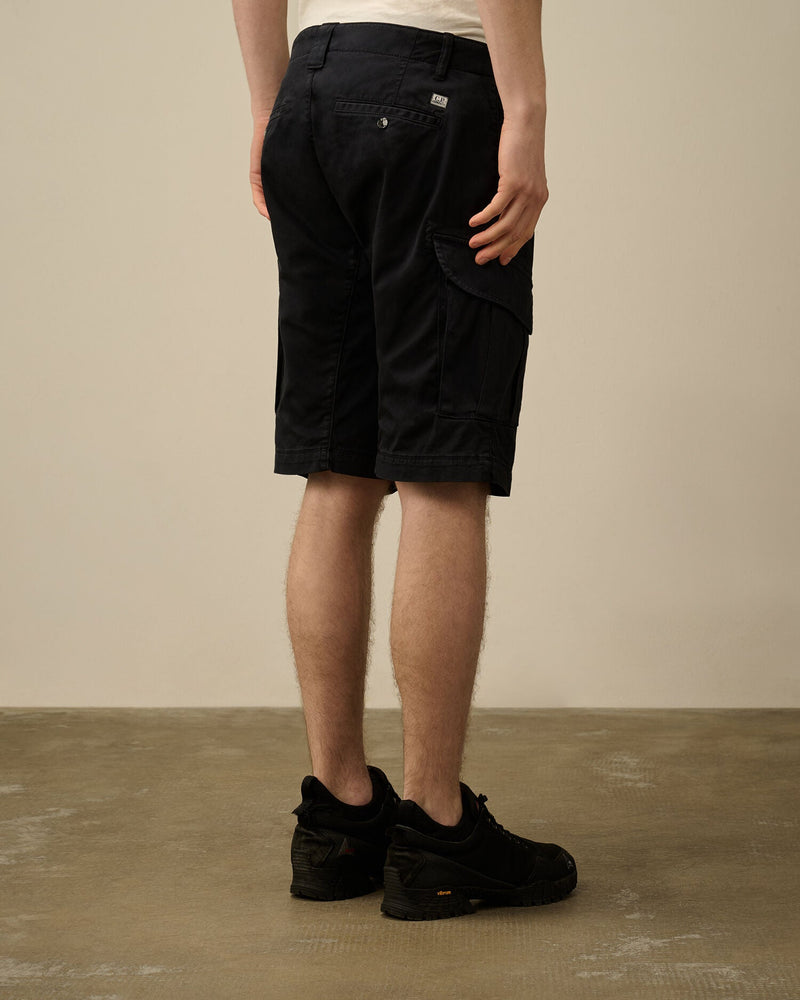 C.P Company - Short Cargo stretch sateen Total Éclipse Bleu