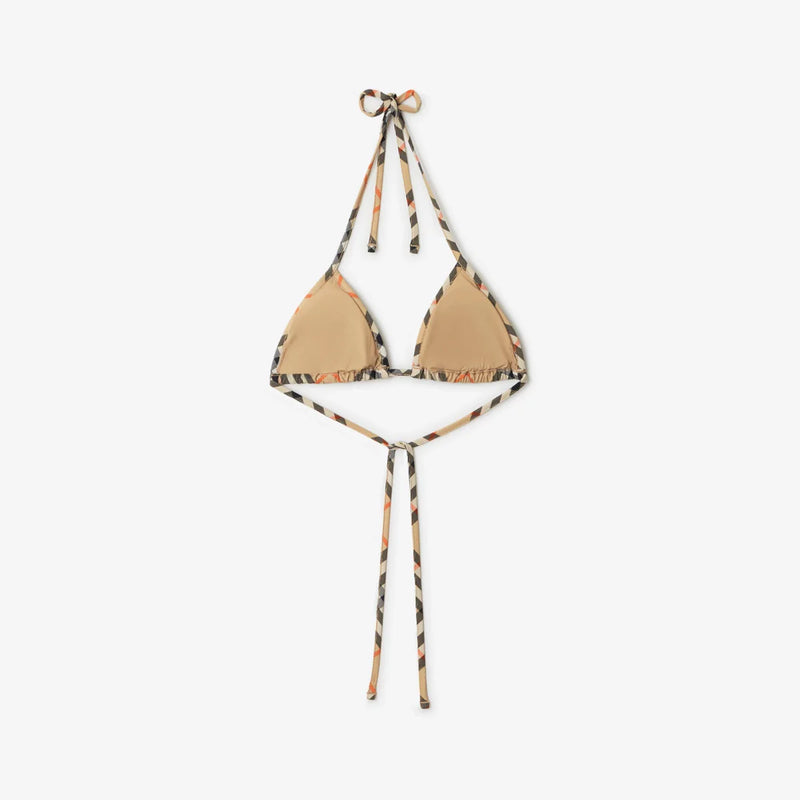 Burberry - Haut et Bas de bikini Check Sable