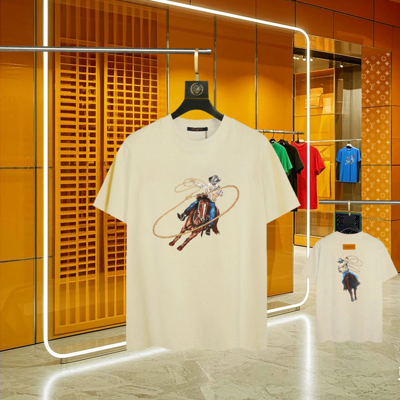 Louis Vuitton - T-shirt manches courtes Cow-Boy Beige