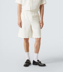 GUCCI - Short en lin melangé Blanc