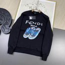 Fendi - Pull en coton motif sandales Fendi Roma Noir