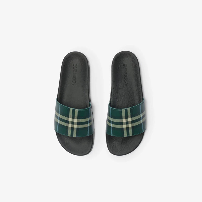 Burberry - Claquettes Check Leaf