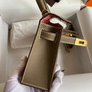 Hermes - Birkin 19 cm Taupe foncé