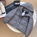 Dior - Doudoune avec logo monogramme Dior Blanc et Bleu