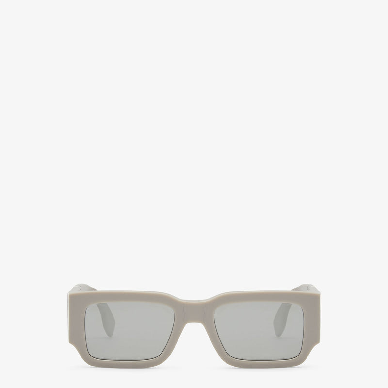 Fendi - Lunettes De Soleil Fendi Diagonal en acétate grège Gris