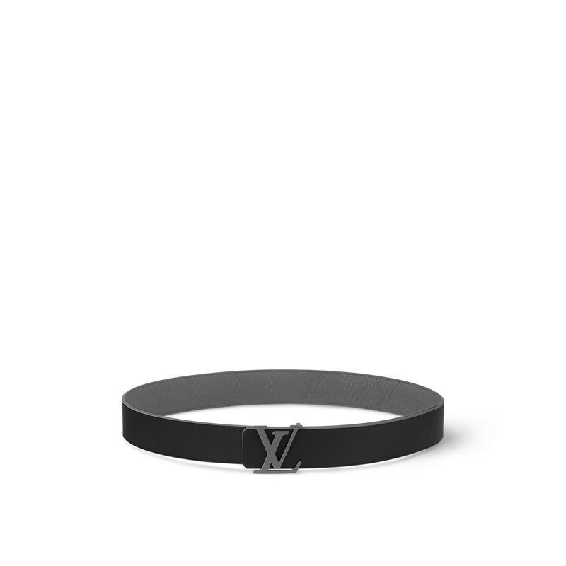 Louis Vuitton - Ceinture LV Taurillon 40 mm réversible Dark Grey