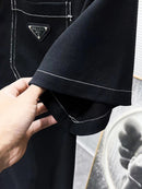 Prada - Ensemble Prada CHEMISE + SHORT en Denim Noir