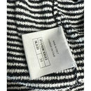Chanel - Top à bretelles en coton rayure Blanc/Noir