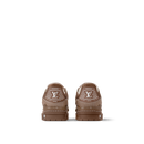 Sneaker LV Trainer Marron Blanc