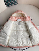 Moncler - Doudoune ABBAYE brodé ‘MONCLER’ Rose Clair F