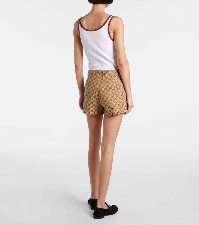 Gucci - Short en toile GG