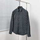 Fendi - Chemise à Manches Longues avec Motif Monogramme Noir/Blanc