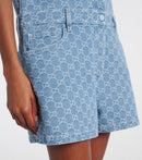 Gucci - Combi-short GG en jacquard de denim