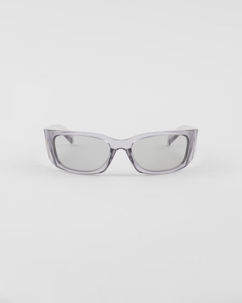 Prada - Lunettes De Soleil Prada Symbole Verres Gris Clair Transparent