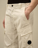C.P Company - Short Cargo stretch sateen Gauze White