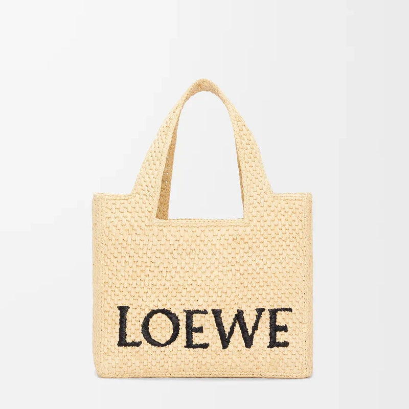 LOEWE - Font Tote Petit en raphia
