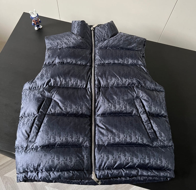 Dior - Doudoune sans manche CD Bleu Nuit