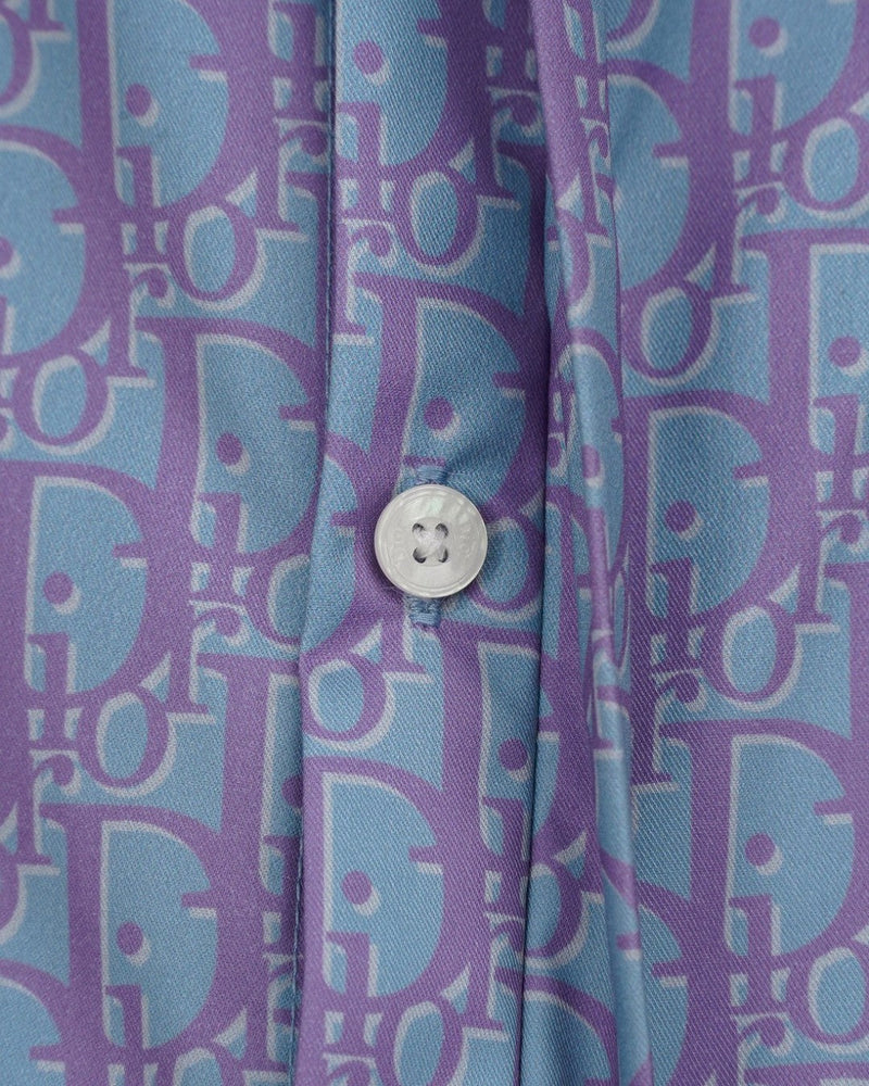 Dior - Chemise à Manches Longues avec Motif Lilas