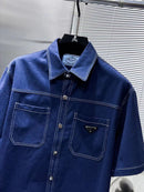 Prada - Ensemble Prada CHEMISE + SHORT Bleu