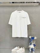 Dior - T-shirt en coton Dior Signature Blanc
